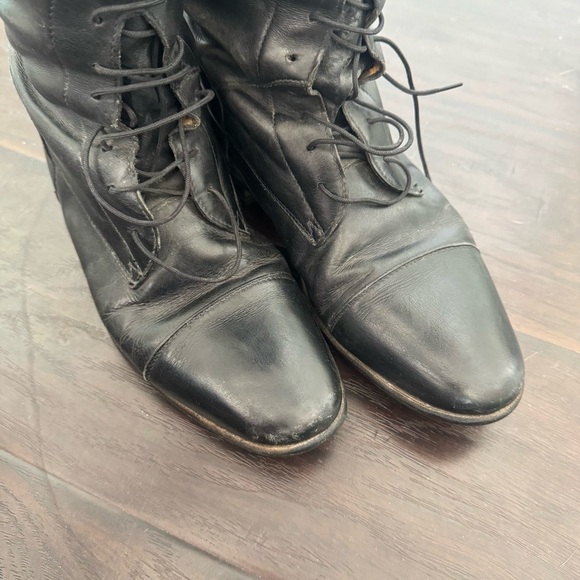 🖤 Vintage Leather Riding Boots | Witchy Goth Equestrian 11.5 - Picture 9 of 12